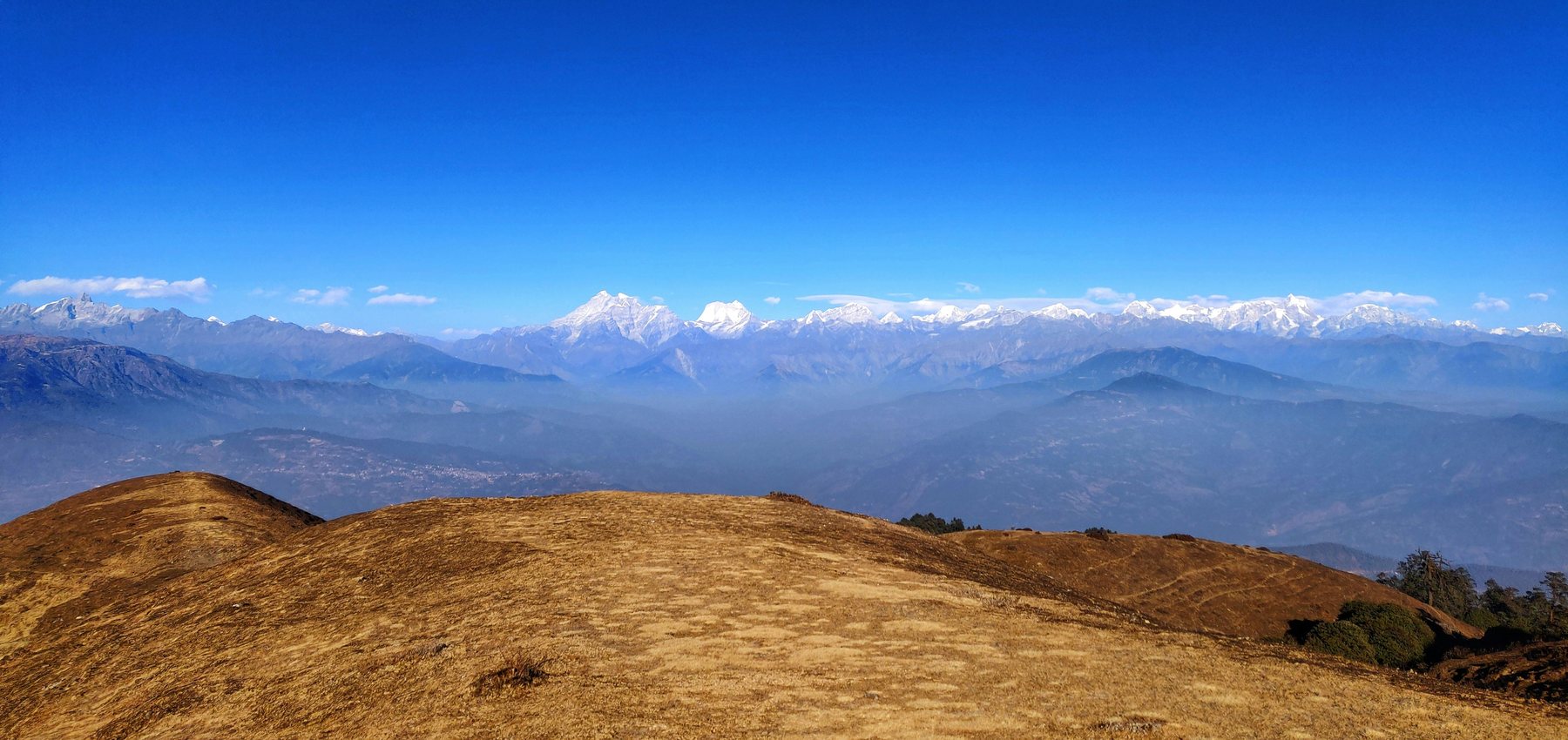 Sandakphu mountain panorama